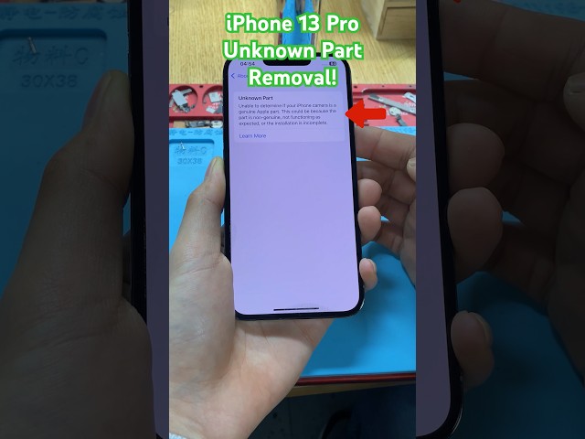 iPhone 13 Pro “Important Camera Message” remove by REFOX RP30 repair programmer!