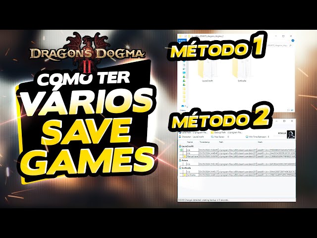 Como ter VÁRIOS SAVE GAMES (Personagens) diferentes no Dragon's Dogma 2 | 2 métodos atualizados 2024