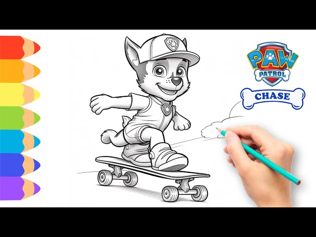 How to Draw Paw Patrol The Movie 🐾 Drawing Paw Patrol Chase