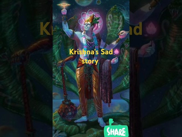 Krishna's Sad story #krishna #mahabharat #shorts #trending #ytshorts #radhakrishna #hindisong#facts