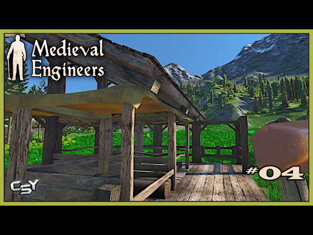 Medieval Engineers - 04 - Building Some Storage | Replaying This Amazing Building, Survival Game