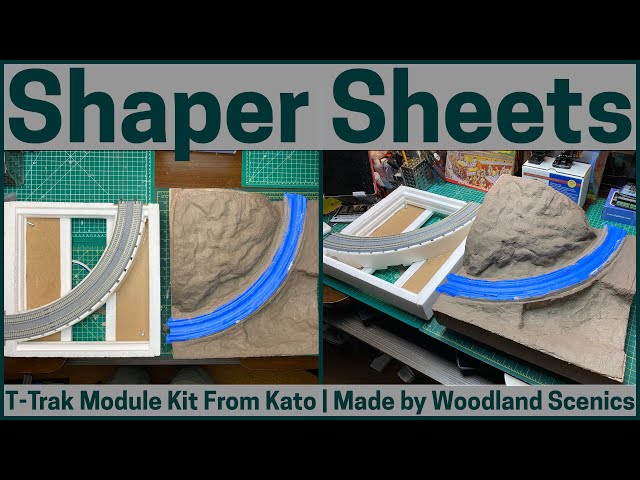 Shaper Sheets by  Woodland Scenics | Kato T-Trak Module | Best Scenery Method?