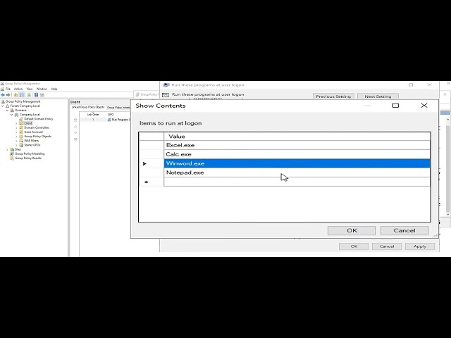 How To Run Programs Automatically At User Logon Using Group Policy Windows Server 2019