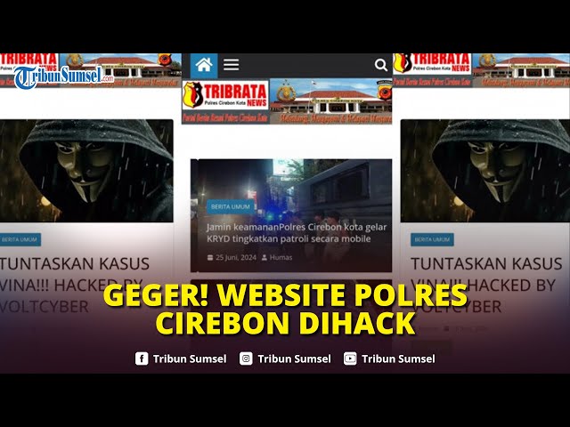 🔴Website Polres Cirebon Kota Dibobol Hacker Volt Cyber, Beri Pesan Menohok: 'Tuntaskan Kasus Vina!