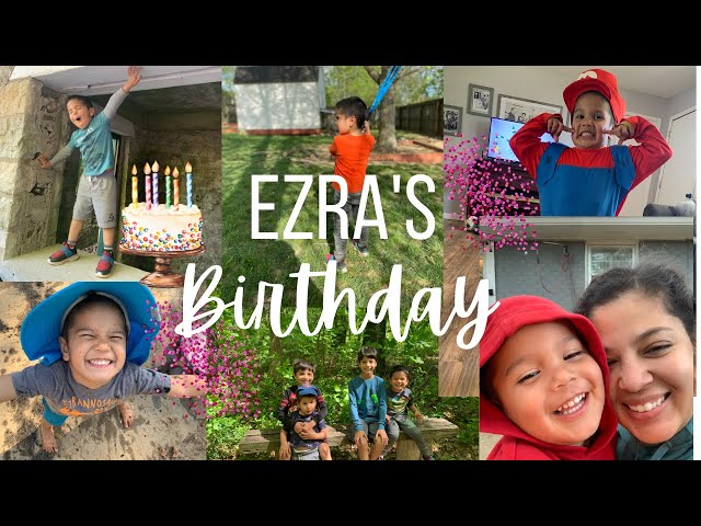 Ezra's 4th Birthday Vlog