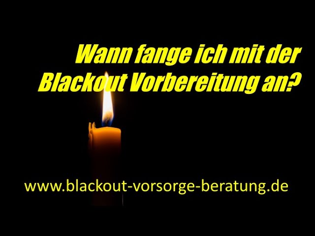 #Blackout Vorsorge für Ihr Unternehmen "fang endlich an"