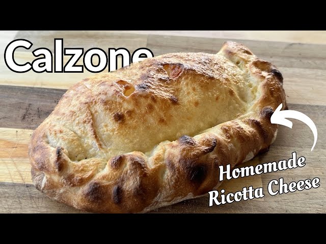 Cheese Calzone made in the Blackstone Pizza Oven