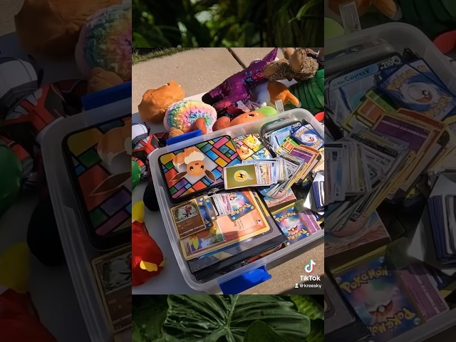 Dad tries to sell Pokémon Cards at garage sale