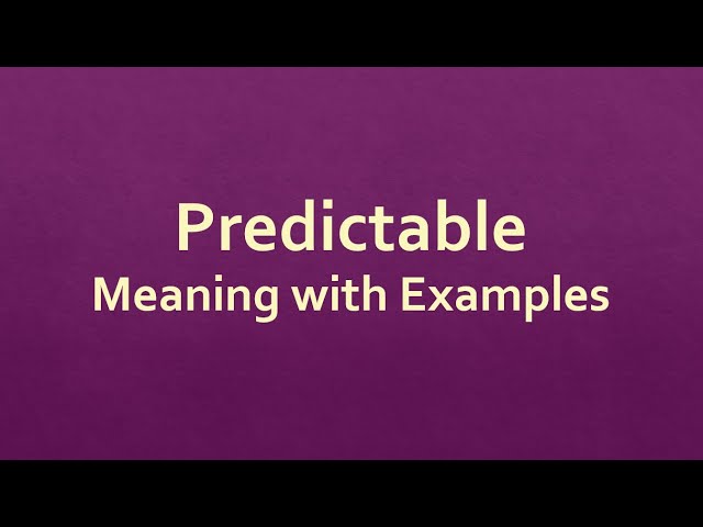 Predictable Meaning with Examples