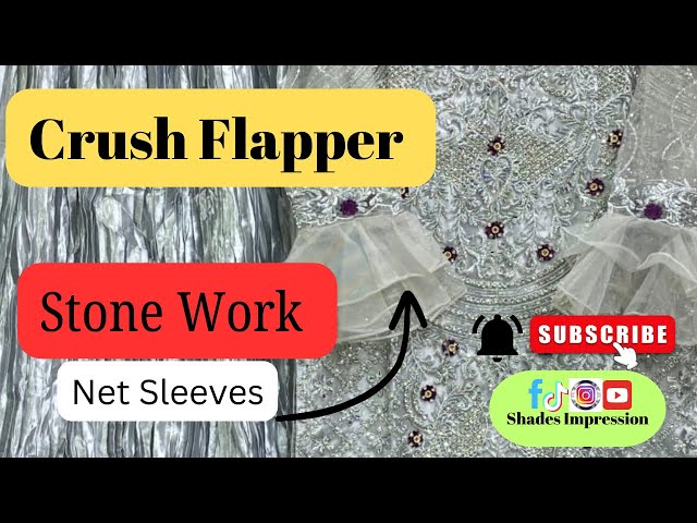 Crush Flapper | Stone Work | Net Sleeves #fashion #outfits #dress #trending