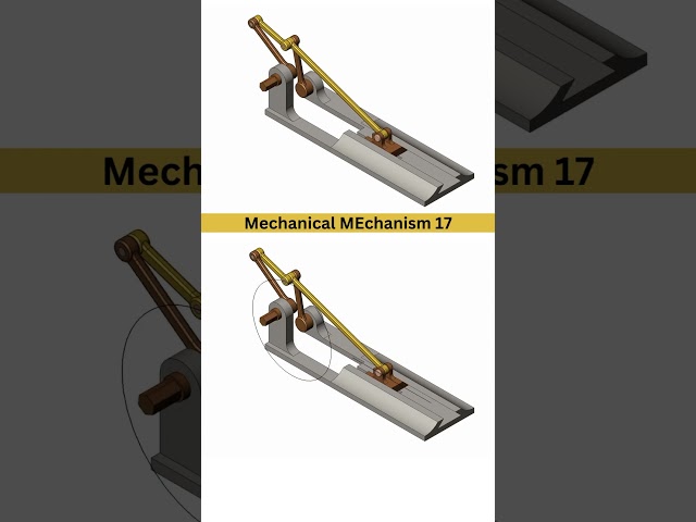 Slider Crank mechanism for Rotary to Linear Motion #mechanical #mechanism #3ddesign #solidworks #cad