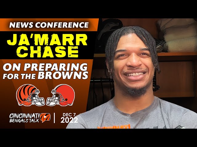 Ja'Marr Chase on Bengals' Matchup With Browns, Matchup With Denzel Ward | NFL Week 14