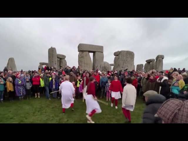 Celebrating the winter solstice at Stonehenge