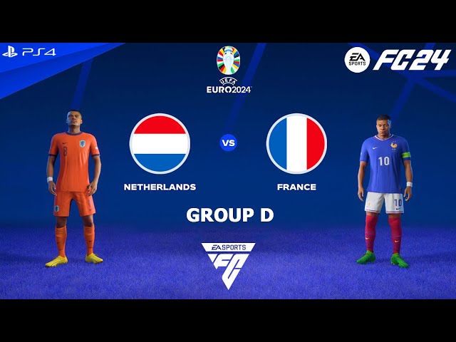 FC 24 PS4 - Netherlands vs France | Euro 2024