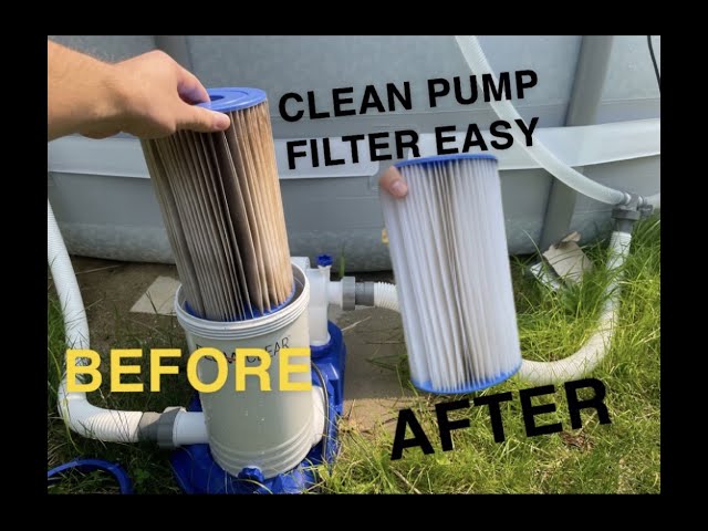 “How To Clean Out Of Ground Pool Filter Cartridge” (Bestway, Coleman, and Intex) -Change Pool Filter