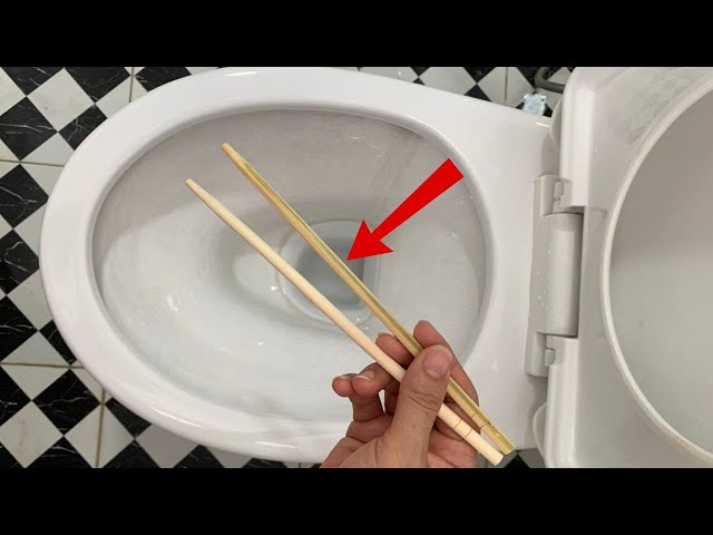 A Super Quick Way To Unclog A Toilet With Two Chopsticks You Might Not Know About.
