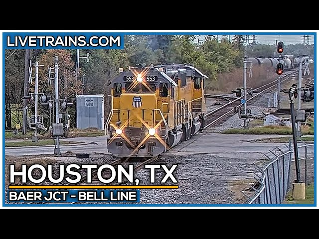🔴 LIVE Trains | Houston, Texas PTZ (Baer Jct - Bell Line) Chat
