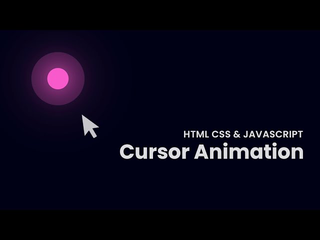 How to add Cursor to website and animation