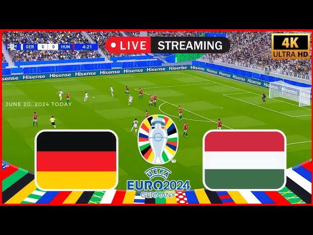 LIVE Germany vs Hungary now _ UEFA EURO 2024 Watch _ Full football match live