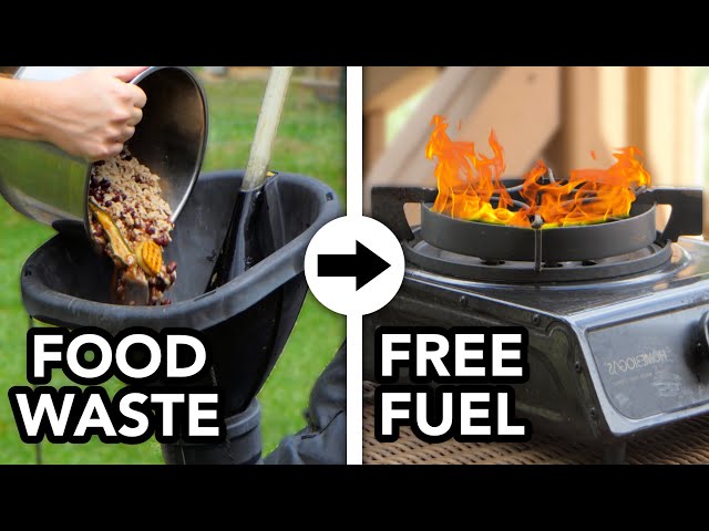 How To Convert Food Waste Into FREE Cooking Fuel