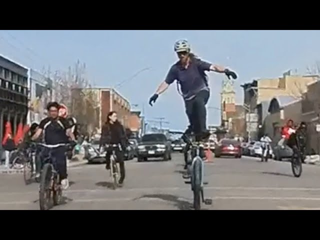 Bike Ride Adventure with Vinster Cane: Wheelies and Stunts in Denver Streets
