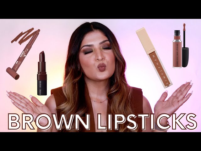 10 Brown Lipsticks I Am Currently Loving | Shreya Jain