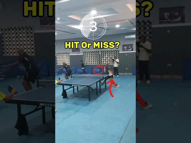 Hit or Miss? Make a Guess! #tabletennis #pingpong #sport #shorts