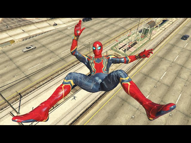 GTA 5 Iron Spiderman Suck Smash Ragdolls (Fails, Jumps & Euphoria Physics)