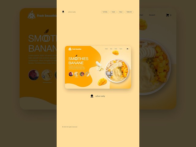 Web design animation concept for restaurant ( ui ux design ) #fypシ゚viral #uidesign