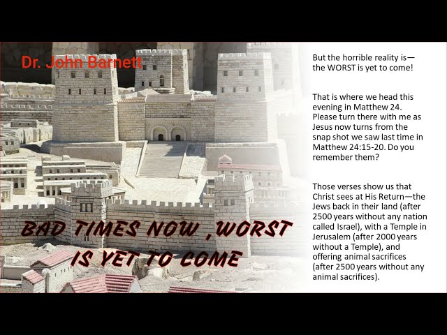 BAD TIMES NOW ,WORST IS YET TO COME -Dr. John Barnett