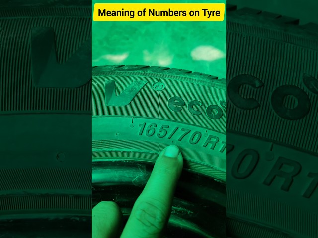 Meaning of Numbers on Tyre #automotive #carknowledge #tyres