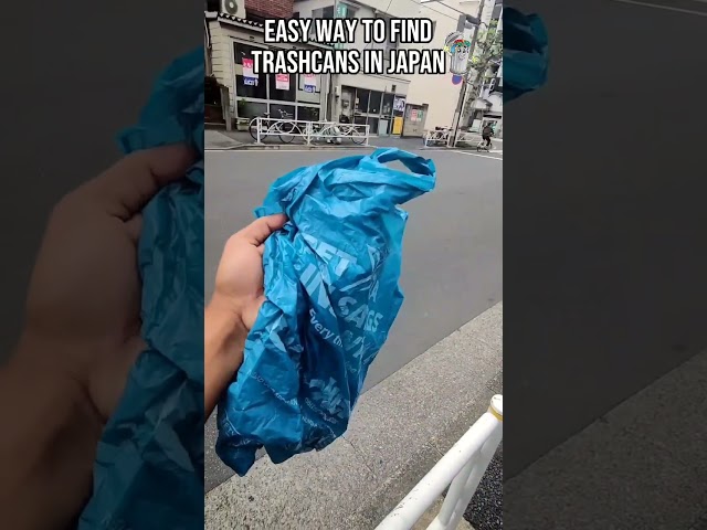 Easy Way To Find Trash Cans In Japan #japan #shorts #travel #tokyo