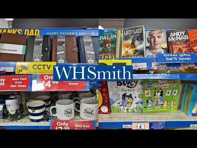 W H Smith Shop Father Day Gift Mugs/Card/Water Bottle/Keychain/Books/Wallet 2024