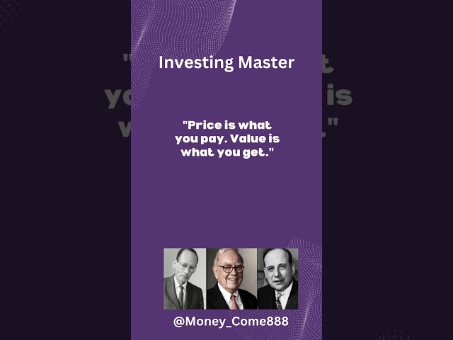 "💡🚀 #InvestingMaster: 'Price vs. Value' - Secret to Wealth! 💎✨ #ValueInvesting2024"