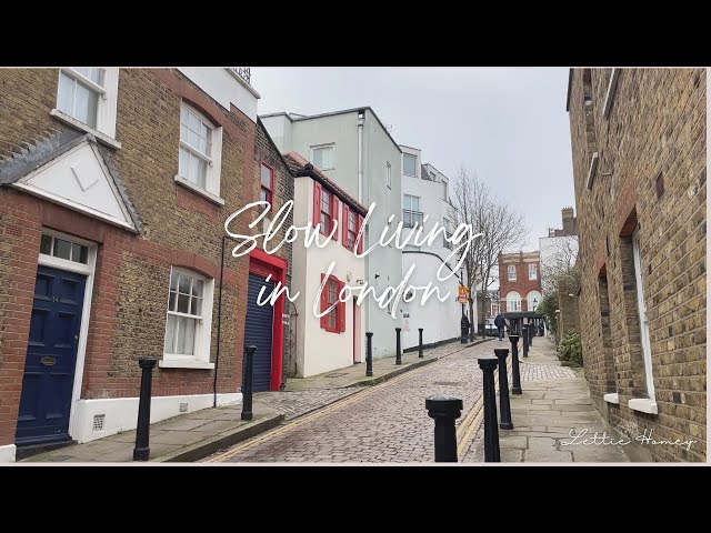Slow living in London | baking basque cake | Hampstead city walk | Fish gutting (silent vlog, sub)