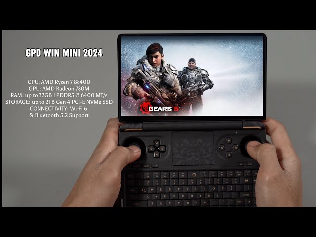 Gears of War 5 - GPD Win Mini 2024 | Low-High settings | Gameplay | Let's Do it