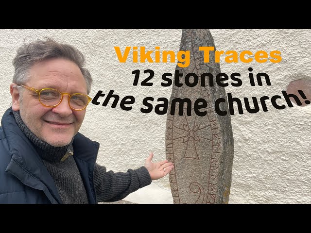 12 runestones from the Viking age in Fresta church