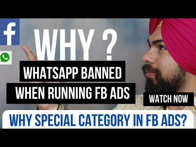 WhatsApp ban when running Facebook Ads? Why special categories on FB ads? #facebook #viral #tips