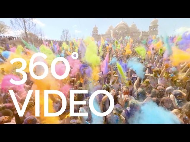 Holi Festival of Colors 360 Degree Video