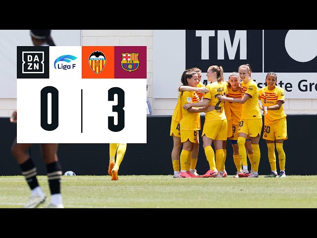 Valencia Femenino vs FC Barcelona (0-3) | Resumen y goles | Highlights Liga F