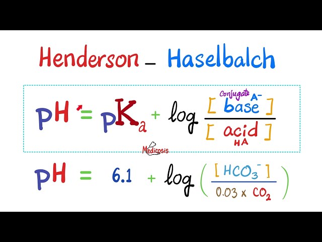The Henderson-Hasselbalch Equation - Buffers - Acid-Base Equilibria - pH, pOH, pKa, Ka, pKb, Kb