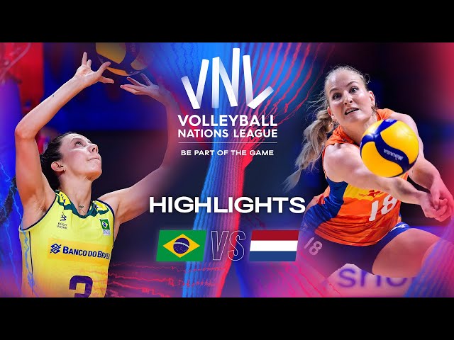🇧🇷 BRA vs. 🇳🇱 NED - Highlights | Week 2 | Women's VNL 2024