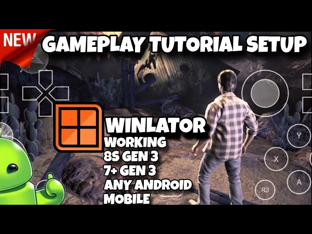 How To Run Winlator Emulator Any Android Device | SD 8s Gen 3 | Fix Tutorial Crash Problem Gameplay
