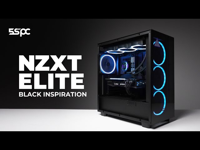 NZXT H7 Elite Full Black Inspiration | PC Build Timelapse 4K | 5SPC