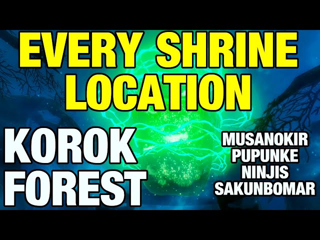 EVERY SHRINE LOCATION & HOW TO at Korok Forest! Pupunke, Ninjis, and more Zelda Tears of the Kingdom