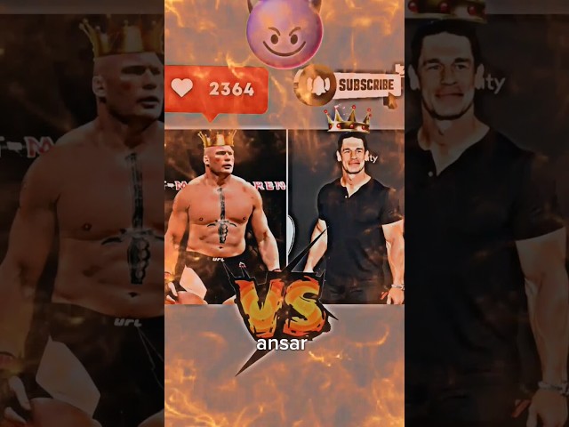 Joan Cena vs Brock Lesnar WWE #youtubeshorts #ytshorts