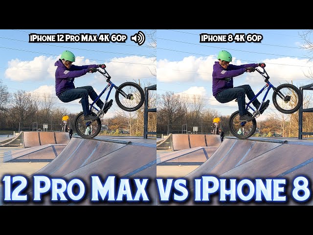 iPhone 12 Pro Max Camera VS iPhone 8 - 4K 60 FPS
