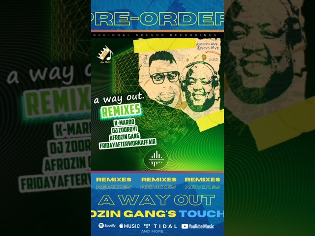 a brand new Remix Package of Wara & Vovo - A Way Out (Afrozin Gang's Touch Mix)