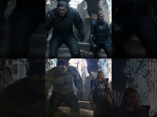 Hulk punches thor #hulk #thor #avengers #funny #shorts