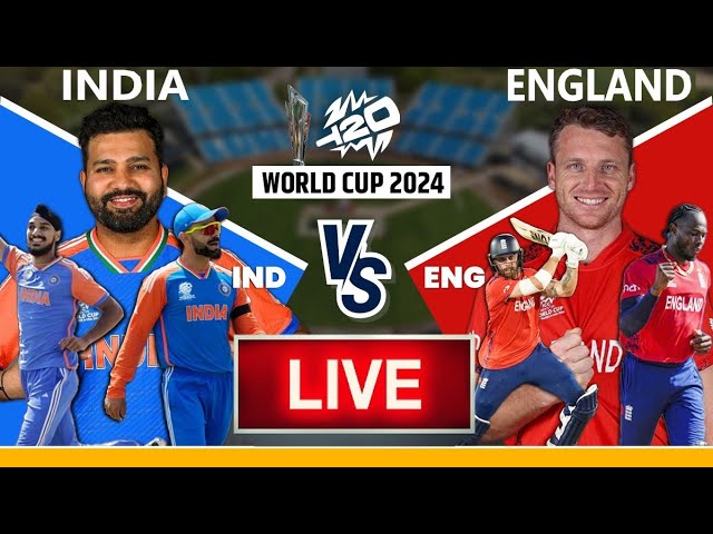 🛑Hindi🛑LIVE- INDIA vs ENGLAND🛑T20 WORLD CUP🛑IND vs ENG🛑CRICKET 24 GAMEPLAY🛑LIVE MATCH STREAMING🏏🏆🏏
